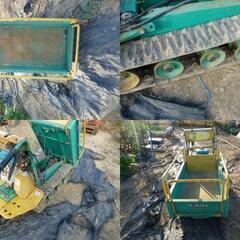 農機具 筑水　立ち乗り　 クローラ運搬車　手動ダンプ 中古の画像