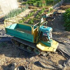 農機具 筑水　立ち乗り　 クローラ運搬車　手動ダンプ 中古の画像