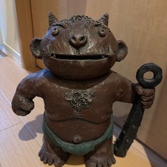 赤鬼と青鬼（黒に近いです）節分や厄除けに！の画像