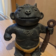 赤鬼と青鬼（黒に近いです）節分や厄除けに！の画像