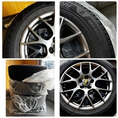 【ブリヂストン最高級】BLIZZAK VRX3 高級ホイール付 225/60R18【4本セット】状態良好の画像