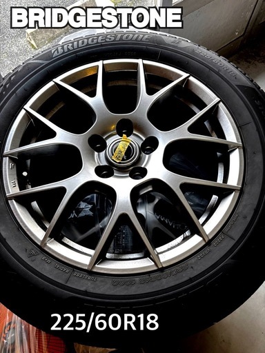 【ブリヂストン最高級】BLIZZAK VRX3 高級ホイール付 225/60R18【4本セット】状態良好