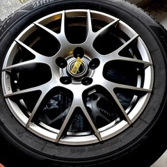 【ブリヂストン最高級】BLIZZAK VRX3 高級ホイール付 225/60R18【4本セット】状態良好の画像
