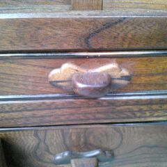 ■昭和レトロ　水屋箪笥　　アンティーク家具　　和風食器ダンス　　■の画像