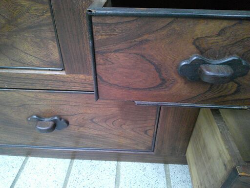 □昭和レトロ水屋箪笥アンティーク家具和風食器ダンス□ (EC) 新守谷の