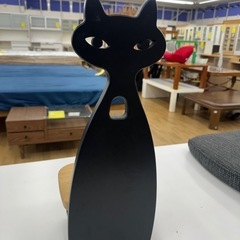 【ドリーム川西店御来店限定】☆ジモティー見たよ♪割引☆四国工芸　森のサーカス　黒猫　インテリアミニチェア／クリーニング済み【2125560000039260】の画像