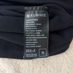 AUMNIE ヨガタンクトップ　黒Mサイズの画像