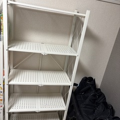 折りたたみスチールラック　４段の画像