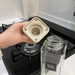 オシャレなガラスオイルボトル3本セット 調味料入れの画像