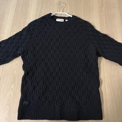 《美品》LACOSTE ラコステ　ワンポイントロゴ　厚手ニット　ウールニットの画像