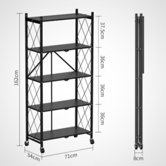 折りたたみスチールラック　４段の画像