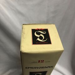 【ジャングルジャングル石津店】未開栓 　ウイスキー　SPRINGBANK スプリングバンク 12年 750ml 赤アザミ46% 箱付き ウイスキー モルト 古酒　堺市 西区 東区 北区 南区 堺区 石津の画像