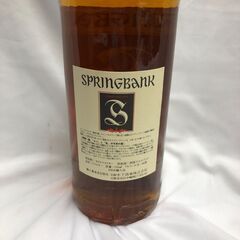 【ジャングルジャングル石津店】未開栓 　ウイスキー　SPRINGBANK スプリングバンク 12年 750ml 赤アザミ46% 箱付き ウイスキー モルト 古酒　堺市 西区 東区 北区 南区 堺区 石津の画像