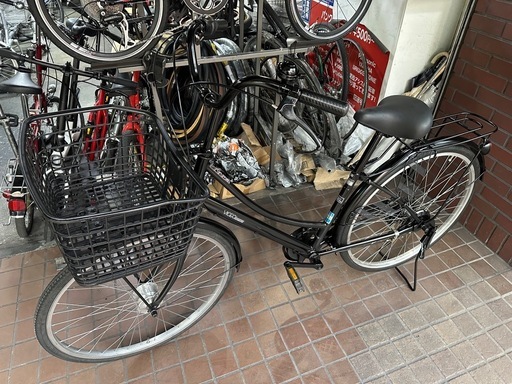 27インチ　外装6段変速　LEDオートライト付き　ブラック