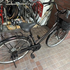 27インチ　外装6段変速　LEDオートライト付き　ブラックの画像