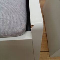 ★リユースのサカイつくば店★TK7523  キッズ用デスクセット ホワイト H55×D40×W91 クリーニング済みの画像