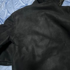 ②上着　黒色　ムートンコート　あったかい　ブラックの画像