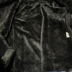 ②上着　黒色　ムートンコート　あったかい　ブラックの画像