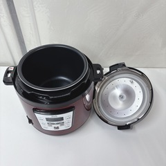 I673 🌈 D&S 電気圧力鍋 2.5L レッド ⭐ 動作確認済 ⭐ クリーニング済の画像