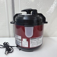 I673 🌈 D&S 電気圧力鍋 2.5L レッド ⭐ 動作確認済 ⭐ クリーニング済の画像