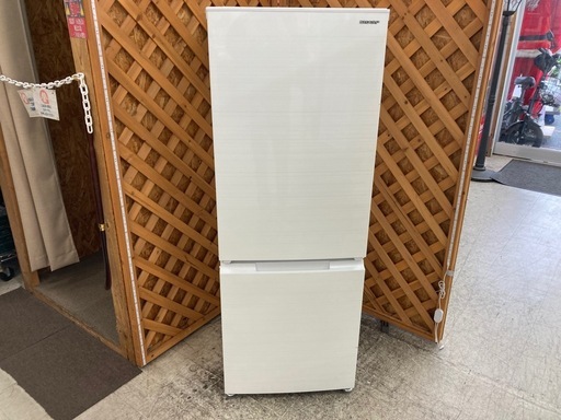 【愛品館江戸川店】保証充実 SHARP 2022年製 179L　2ドア冷凍冷蔵庫 SJ-D18H-W
