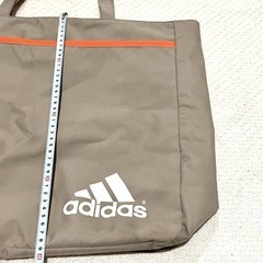 ［中古］adidas アディダス トートバッグ ベージュ×オレンジ 大きめ 肩掛け の画像
