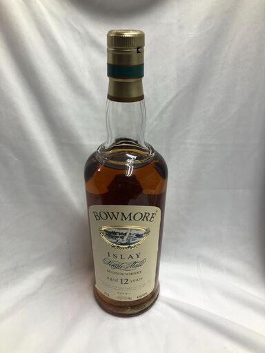 【ジャングルジャングル石津店】未開栓 　ウイスキー　ボウモア BOWMORE　12年 旧ボトル カモメラベル 750ml 　43％ ス