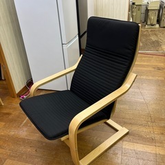 美品✨ IKEA パーソナルチェア POÄNG ポエング  木製 オットマン セットの画像