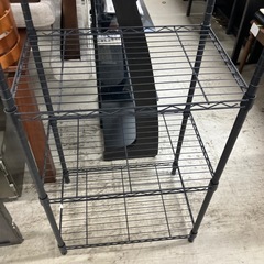 2512-074 5段メタルラック ブラック 中古の画像