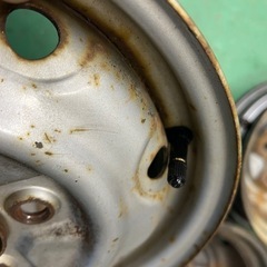 12インチ 鉄チン ホイール バルブ新品の画像