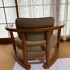 無限工房 かに座椅子 ローチェア リラックスチェアの画像