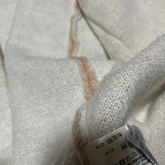 フェイクファー　M　薄いピンク色　羽織り　カーディガン　ファーコートの画像