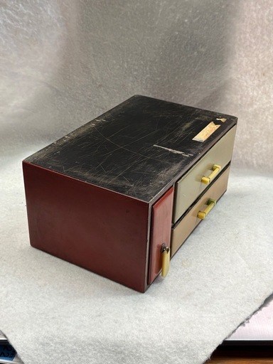 箪笥　タンス　木製小物入れ　時代家具　昭和レトロ　アンティーク　ヴィンテージ 中古木製小箪笥昭和レトロかわいいアンティークヴィンテージ家具 (だい