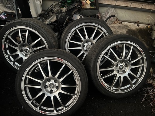 GTC01 18インチ 7.5j +48 pcd100 プリウス レガシィ BRZ 86など