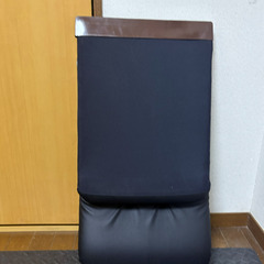 ハイバック 折りたたみ座椅子 レザー リクライニングの画像