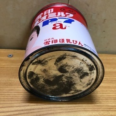 昭和レトロ 雪印ネオミルクP7 a 空き缶 粉ミルク ビンテージ 当時物 ミルク缶 雪印 ブリキ缶の画像