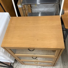 O2512-078 オープンラック キャスター付き 3段 中古の画像