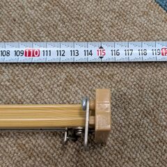 ニトリ カーテン(青)＆カーテンレールセットの画像