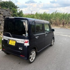 値下タントカスタム22万ポッキリ‼️車検長い9年8月26日‼️内外綺麗め‼️機関エアコン不具合無し‼️フルセグBluetoothナビTV‼️の画像