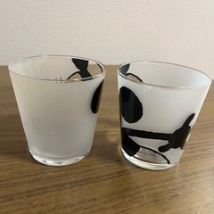 ミッキー ミニー グラス コップ ディズニー 2個セット Francfrancで購入の画像