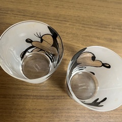 ミッキー ミニー グラス コップ ディズニー 2個セット Francfrancで購入の画像