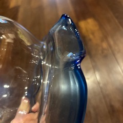 昭和レトロ！フリルガラスの金魚鉢の画像