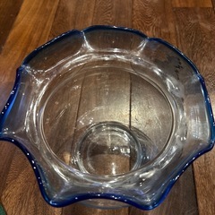 昭和レトロ！フリルガラスの金魚鉢の画像