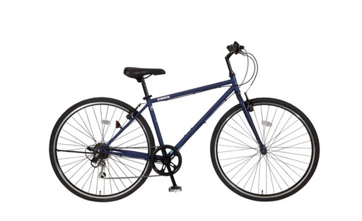 普段使い未使用　700cクロスバイク6段変速　ネイビー