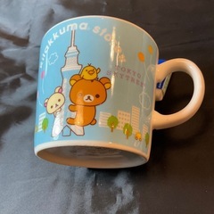 リラックマ　グッズ４点セット（マグカップ、ランチボックス、ボトルキャップオープナー、マスクケース）【使用・未使用】の画像