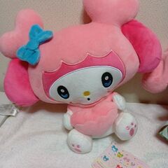 マイメロディぬいぐるみ2個セットの画像