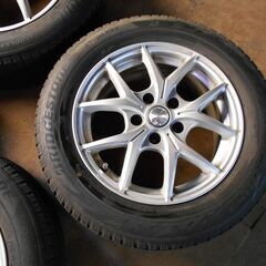 16インチ　アルミ　6.5ｊ　5穴　114.3　オフセット+53　ＢＳブリザック　205/60-16　ステップワゴンの画像