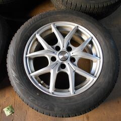 16インチ　アルミ　6.5ｊ　5穴　114.3　オフセット+53　ＢＳブリザック　205/60-16　ステップワゴンの画像