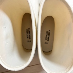 サイドリボンレインブーツ 長靴 20センチ 女の子用の画像