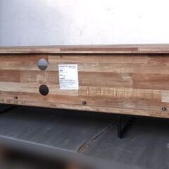 [幅180cm] 木目調テレビ台 ローボード 天然木風 スチール脚/ベガコーポレーション エクストランサス180☆札幌市白石区/店頭お引取り歓迎【自社配送は札幌市内限定】の画像